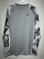 Nike Drifit Mens Grey Camouflage Sleeve Athletic