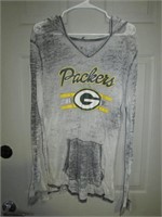 Green Bay Packers Long Sleeved T-Shirt with Hood