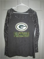 Green Bay Packers Long Sleeve T-Shirt,Size L,XL