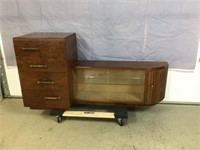 MCM Art Deco Machine Age Vanity with mirror