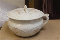 Antique Ceramic Pot with Lid