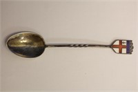 A Sterling Enamel London Souvenir Spoon