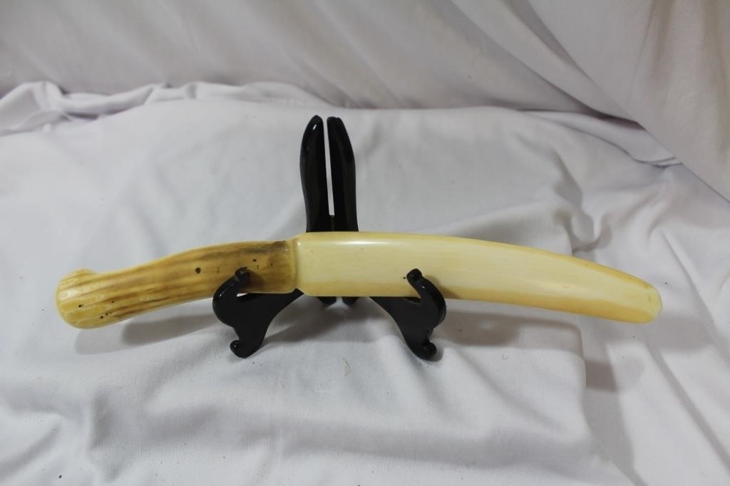 A Carved Bone Knife