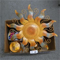Metal Art Sun, Copper Tea Kettle, Beacon Light