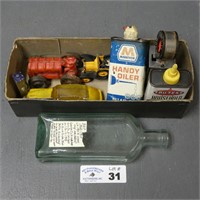 Glass Car Candy Container, Oil Cans, Toys - Etc