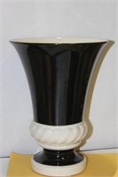 A Black Lenox Trumpet Vase