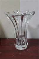 A Cofrac Art Verrier Crystal Vase