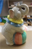 Elephant Ceramic Cookie Jar