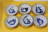 Set of 6 Fish Sauce Dishes