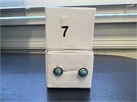 Turquoise Stone Post Earrings U230