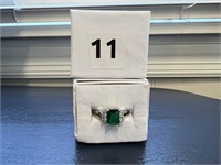 Emerald Cut Chrome Diopside Sz 8 U230