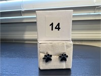 Dog Paw Prints Post Earrings U230