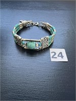 Turquoise & Feather Bracelet U230