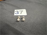 Pr. Sterling Diamond Earrings U230