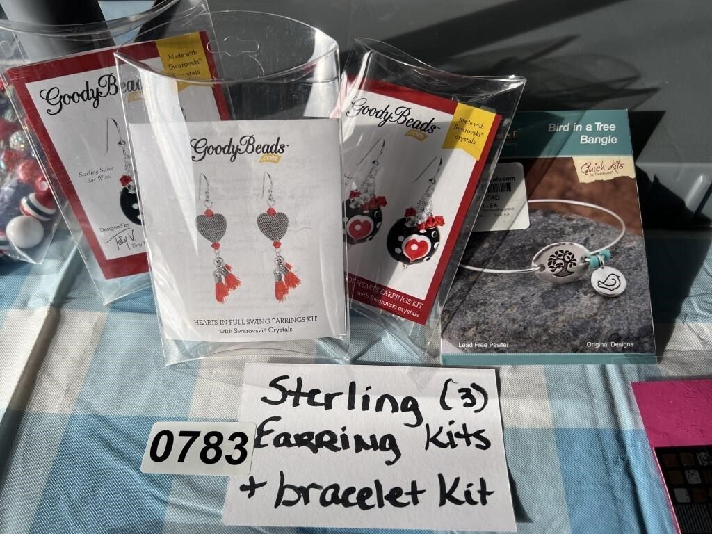 Sterling Earring Kits & Bracelet Kit U238