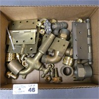 Nice Lot of Brass Hardware, Fittings, Faucets