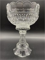 Vintage Crystal Pedestal Centerpiece Bowl