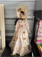Vintage 1800's Doll on Stand U246