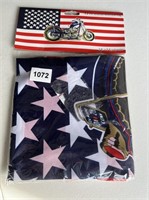 American Motorcycle Flag, 3'x5',Polyester U248