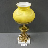 Brass Hurricane Desk Lamp
