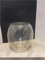Large glass lamp shade 12 inches tall