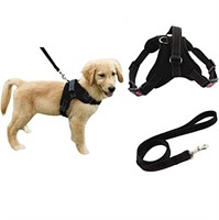 ADJUSTABLE DOG SAFETY HARNESS WITH LEASH SIZE M