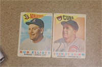 Lot of 2 1960's Baseball Cards