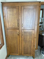 Wardrobe Wooden Cabinet With Shelves