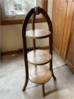 3 Tiered Oak Plant Stand