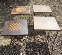 Vintage card table lot