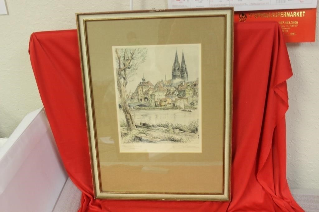 A Signed Drawing? Etching? Woodblock?