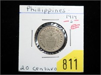 1914-S Philippines 20 centavos