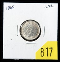 1944 Canada 10 cents, Unc.