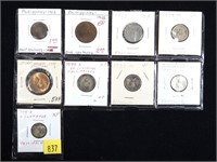 Lot, Philippine coins, 9 pcs.