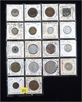 Lot, world coins, 18 pcs.