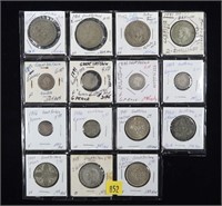 Lot, British silver coins, 15 pc.