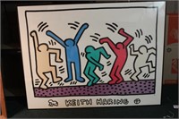 A Framed Keith Haring Poster