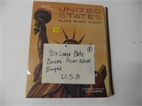 U.S. Plate Block Album-90+ Large Plate Blocks MNH