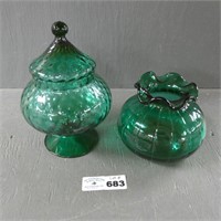 Nice Green Art Glassware