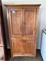 Antique Flatwall Cabinet 71"H 35.5"L 15"D