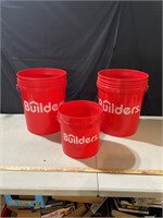 Three Builders buckets