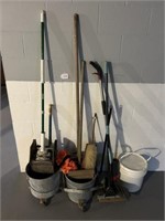 Mops & Assorted Items-Basement