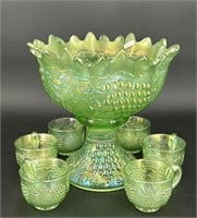 Grape & Cable 8 pc punch set - ice green