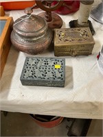 3 Middle Eastern Trinket Boxes