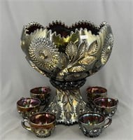 Hobstar & Feather 8 pc punch set w/ tulip top