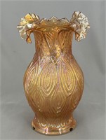 M'burg Mitered Ovals vase - marigold