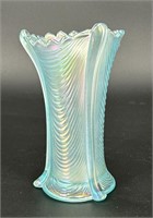 Drapery 7" vase - ice blue