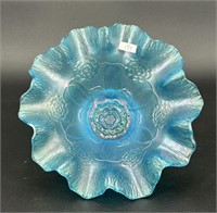 Doubled Stem Rose dome ftd ruffled bowl - celeste