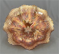 Dragons Tongue ftd ruffled 10" bowl - marigold