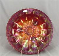 Floral & Optic ftd cake plate - red
